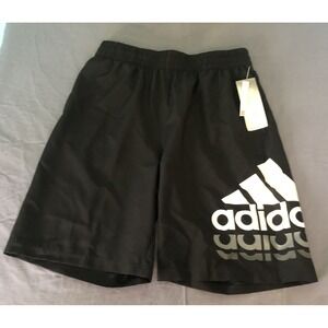 Adidas Aeroready Shorts Youth XL (18/20)  Black White Gray Logo 100% NWT